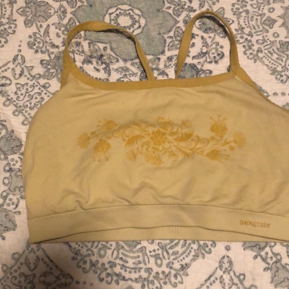 Yellow Patagonia Sports Bra